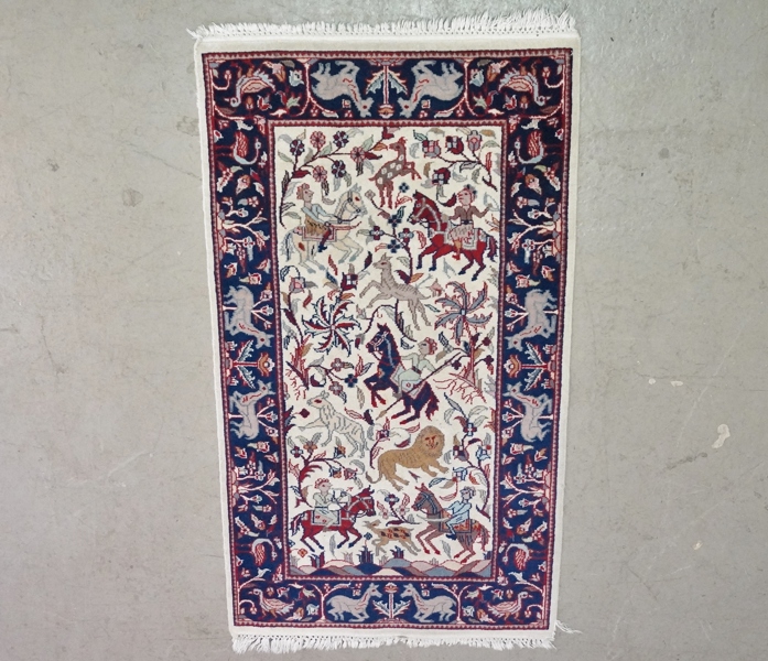 Matta, handknuten, ca 135*75 cm