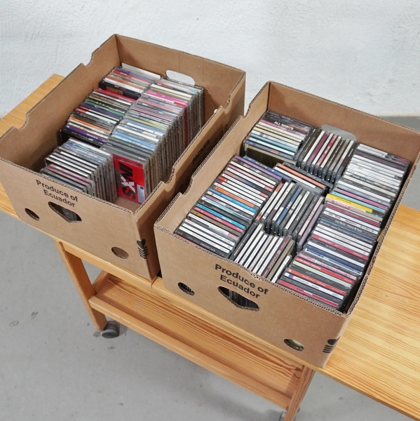 Parti CD-skivor, blandade genrer