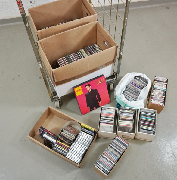 Parti CD-skivor, blandade genrer