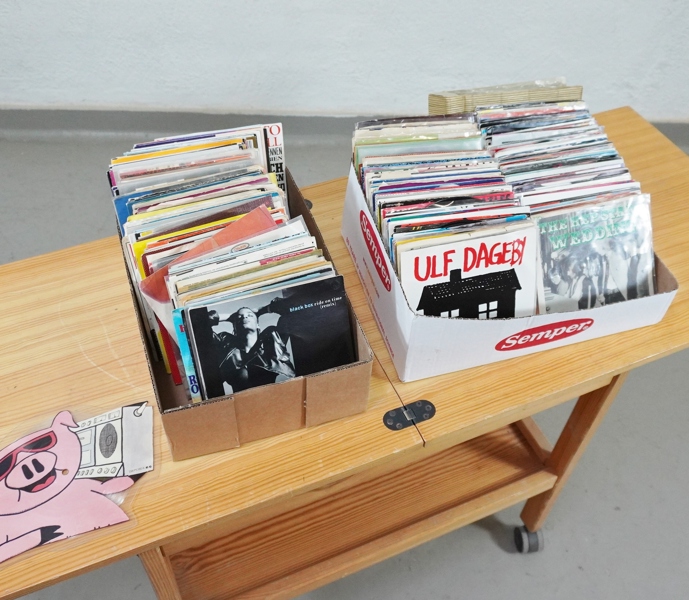 Parti vinylskivor, singel / EP, blandade genrer