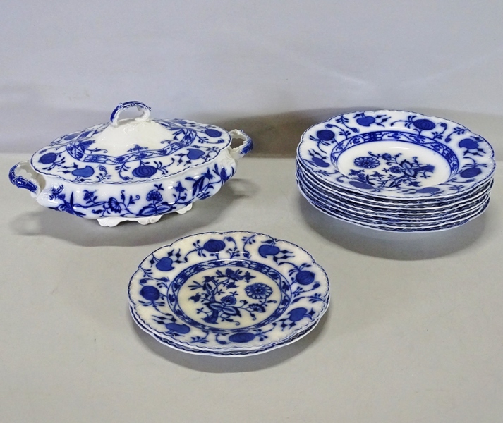 Parti servisdelar, "Holland" Johnson Bros, England, 1900-tal