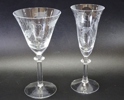 6 st. vinglas samt 2 st. champagneglas "Blåklocka" för DUKA