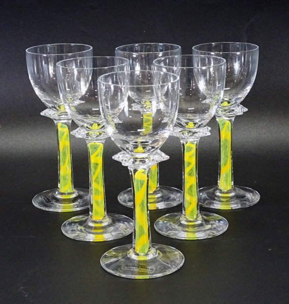 6 st. starkvinsglas, Strömbergshyttan