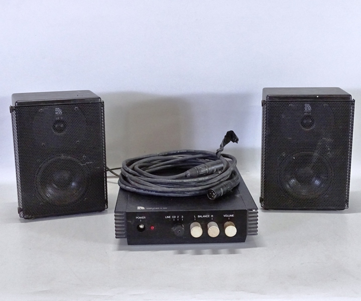 Förstärkare, Audio pro, A-100 samt högtalare, säljes som renoveringsobjekt