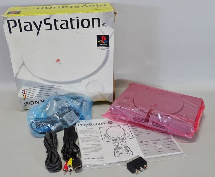 Spelkonsoll med en handkontroll, Sony, Playstation