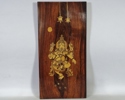 Parti figuriner samt tavla "Orentaliska gudar bl. a. Ganesha samt Buddha" 1900-tal
