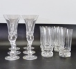 6 +6 st. champagne- samt highballglas "Prince" Göran Wärff, Kosta Boda
