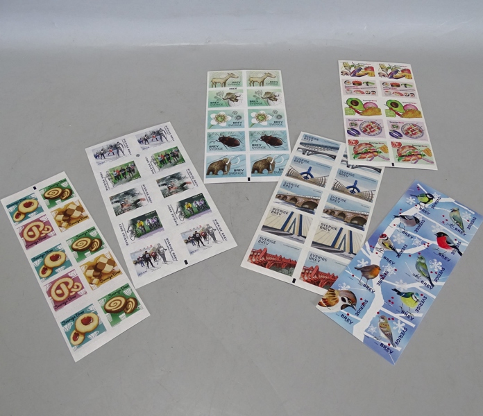 Parti postfriska frimärken, Sverige