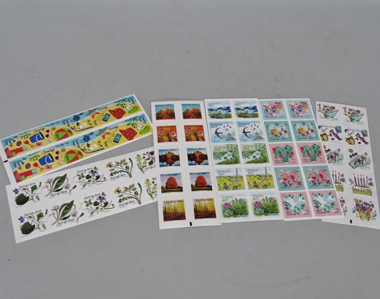 Parti postfriska frimärken, Sverige