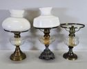 3 st. bordsfotogenlampor, 1900-tal