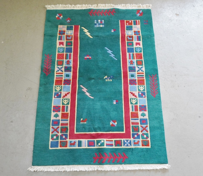 Matta, handknuten, ca 200*142 cm