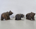 4 st. figuriner "Björnar" Upsala-Ekeby och Tilgmans, 1900-tal