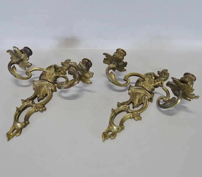 1 par ljuslampetter, rokokostil, 1900-tal