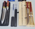 Parti köksknivar och trancherbestick, bl. a. Global