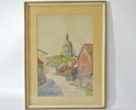 Akvarell, Tage Fougstedt "Katarina Kyrka"