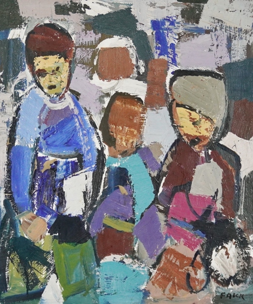 Oljemålning, Gösta Falck "skolbarn"