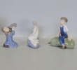 6 st. figuriner "Barn samt Den lilla sjöjungfrun" Royal Copenhagen, Danmark, 1900-talets andra hälft