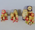 3 st Matrjosjka dockor, 1900-tal