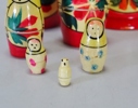 3 st Matrjosjka dockor, 1900-tal