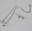 Smyckeset, vitguld 18K med diamant