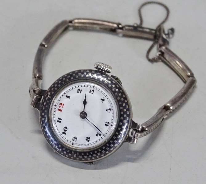 Damarmbandsur, silver, oidentifierat fabrikat, 1900-tal