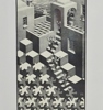 Tryck "Cycle" MC. Escher, Holland, 1970