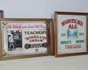 3 st. barspeglar " Coach & Horses, Teacher´s och Hunter´s Ale" 1900-tal