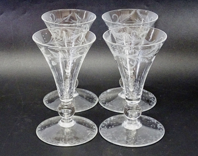 4 st. vinglas, Replica historik glass, 1900-talets senare del