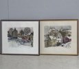 2 st. litografier, Gunnar Stålbrand