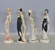 4 st. figuriner "Damer från 1920/30-talet", 1900-talets senare del