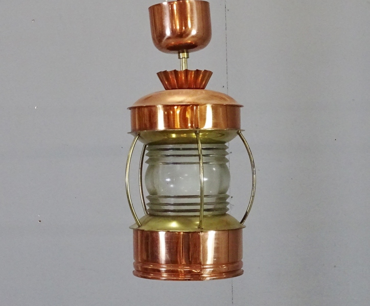 Taklampa "Båtlykta" nautisk stil, 19/2000-tal