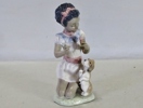 Figurin "Flicka med hund" Lladró, Spanien