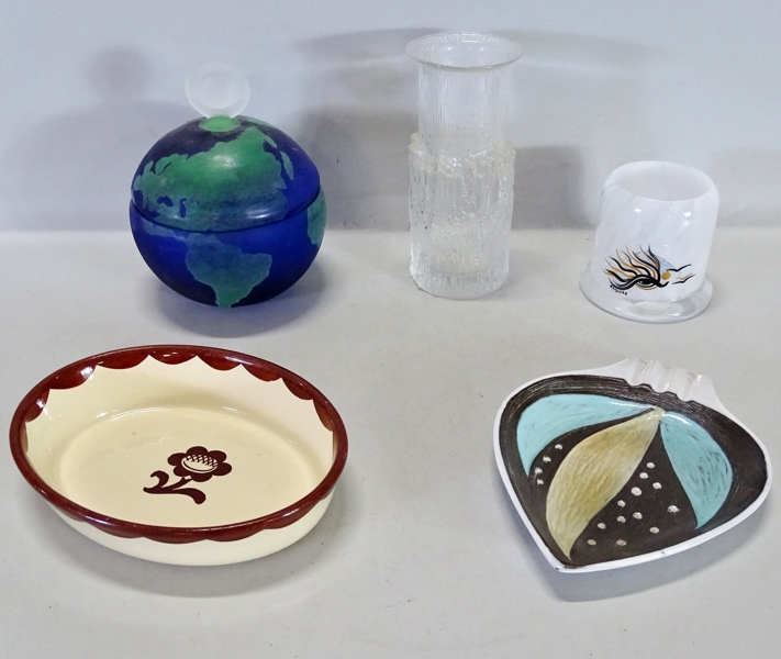 Parti diverse, 5 delar, fat, vaser m.m.