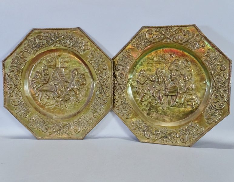 1 par väggreliefer, 1900-tal