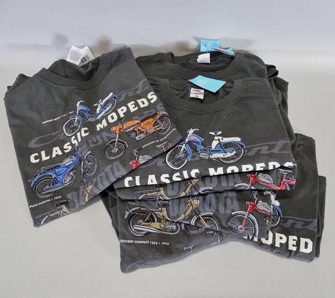 6 st. T-shirts "Classic Mopeds" Nordiska designkompaniet, Fruit of the Loom