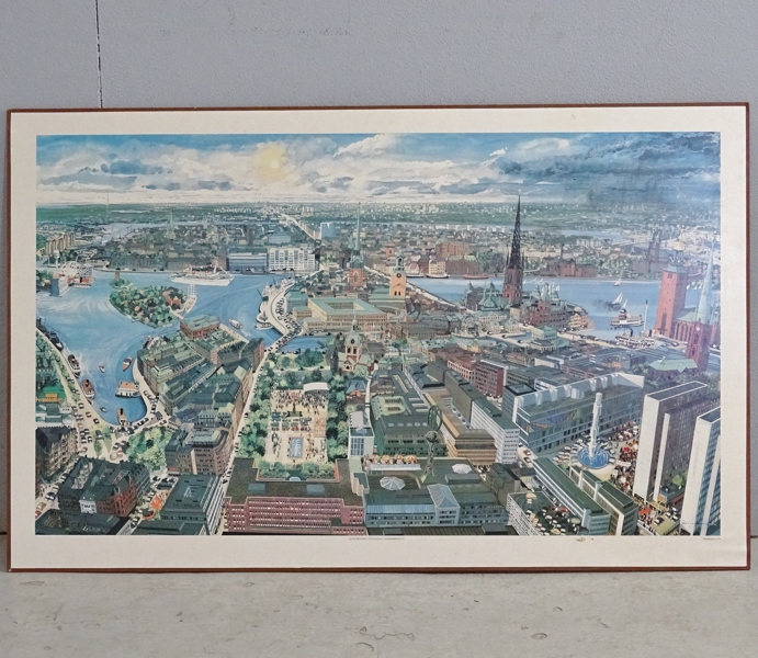 Affisch "Stockholmsvy" efter David Bracken