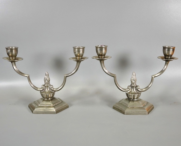 1 par ljusstakar, tenn, 1930-tal