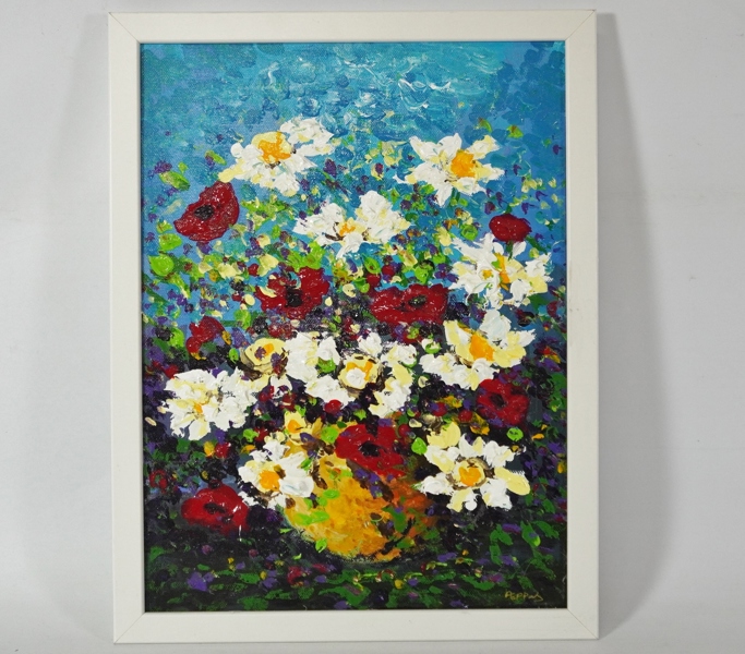 Oljemålning, Tony Peppas, stilleben