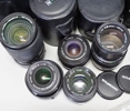 3 st. kameror, Olympus, OM-2 och 4, med diverse tillbehör