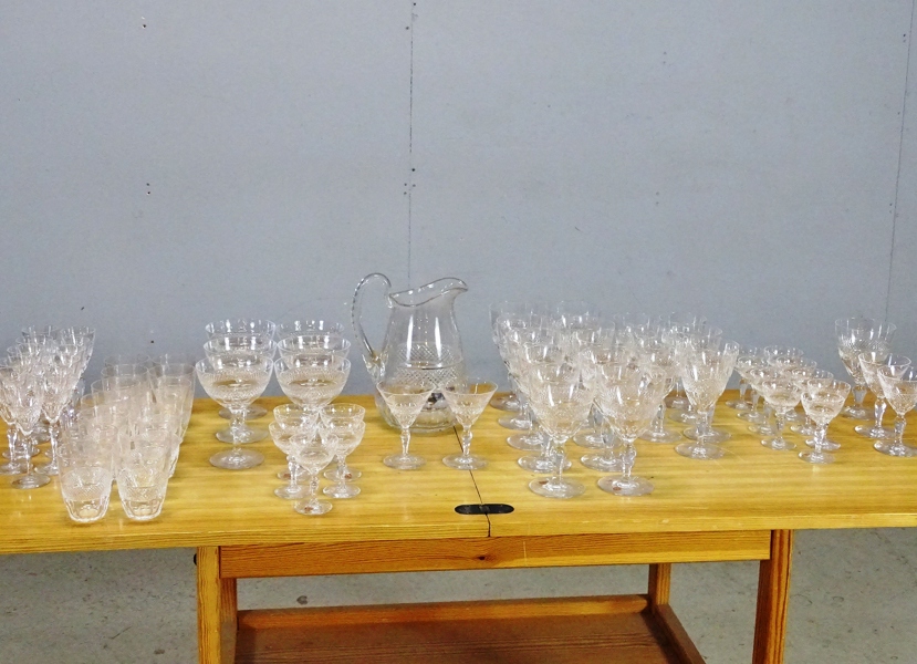 Glasservis "Rio" Edward Hald, Orrefors, 1900-talets mitt