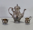 Kaffeservis, silver, rokokostil, GEWE