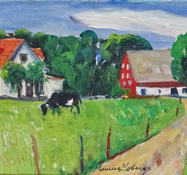 Oljemålning på duk, Maurice Moberg